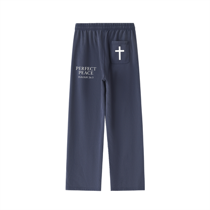 "Perfect Peace" Heavyweight Sweatpants - Isaiah 26:3