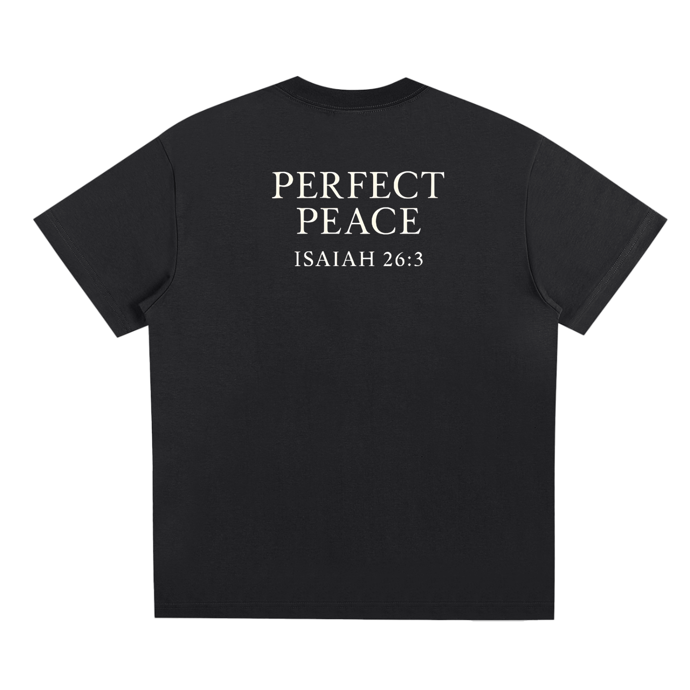 "Perfect Peace" Tee - Isaiah 26:3 (Black)