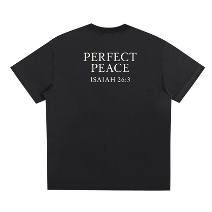 "Perfect Peace" Tee - Isaiah 26:3 (Black)