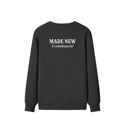 Made New Oversized Sweatshirt - 2 Corinthians 5:17