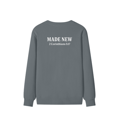Made New Oversized Sweatshirt - 2 Corinthians 5:17