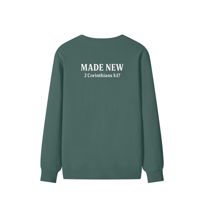 Made New Oversized Sweatshirt - 2 Corinthians 5:17
