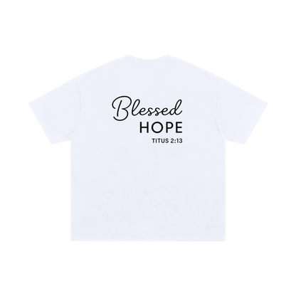 "Blessed Hope" Tee (White) - Titus 2:13