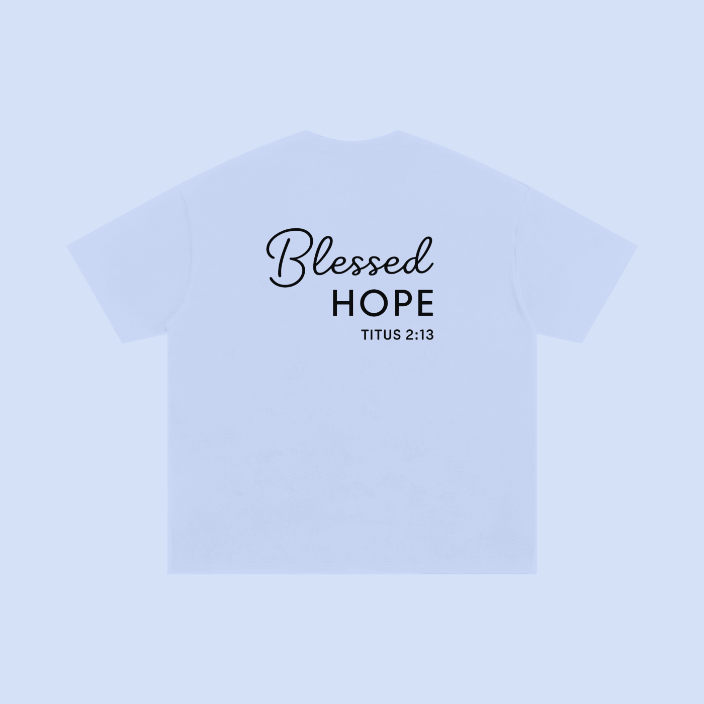 "Blessed Hope" Tee (White) - Titus 2:13
